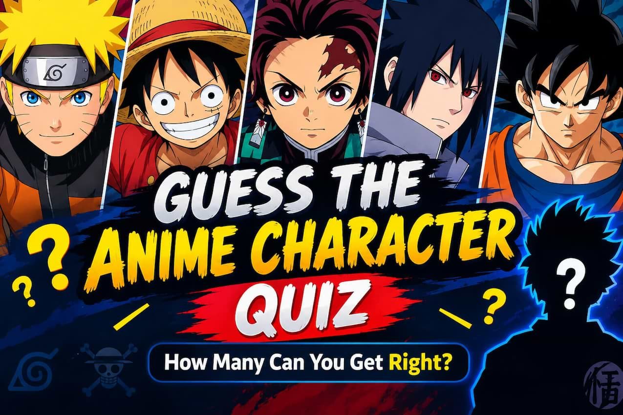 Guess the Anime Character Quiz How Many Can You Get Right