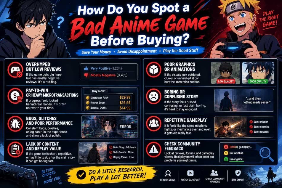 How Do You Spot a Bad Anime Game Before Buying