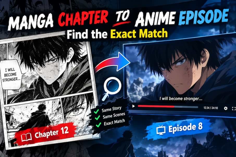 Manga Chapter to Anime Episode Find the Exact Match
