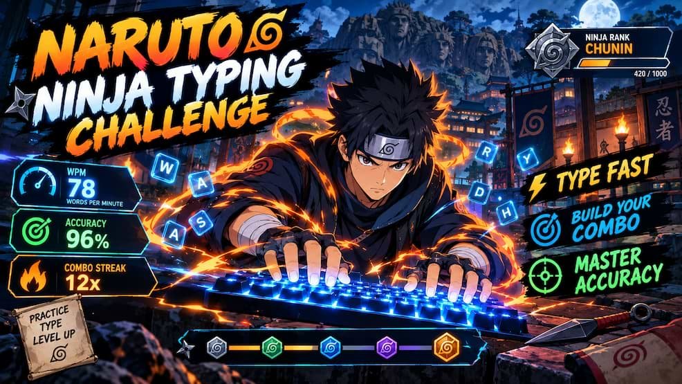 Naruto Ninja Typing Challenge