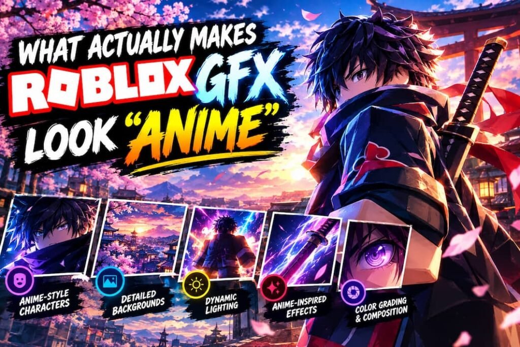 What Actually Makes Roblox GFX Look Anime