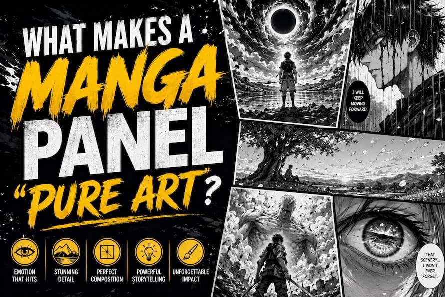 What Makes a Manga Panel Pure Art