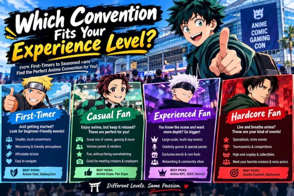 Which Convention Fits Your Experience Level