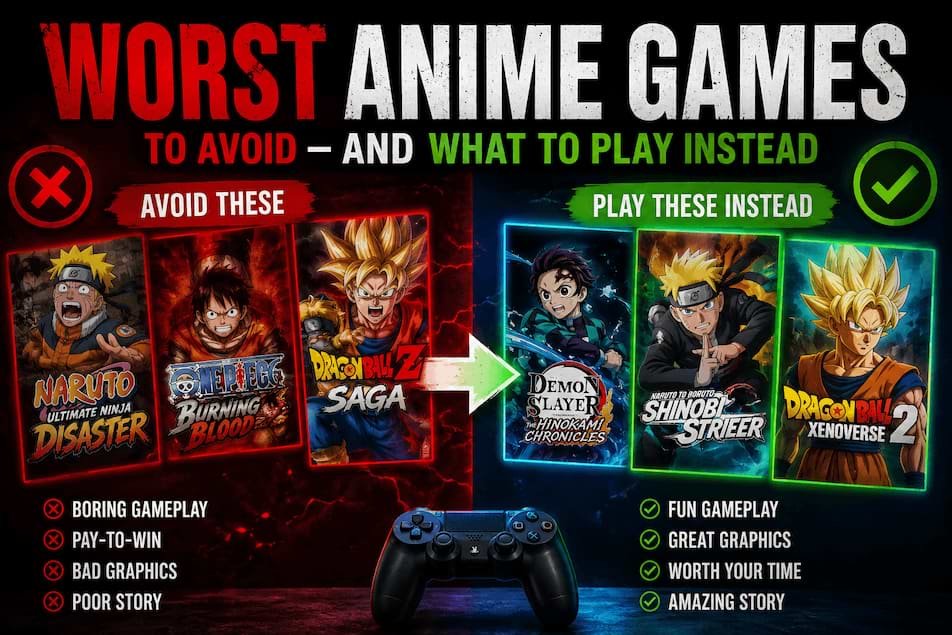 Worst Anime Games to Avoid — and What to Play Instead