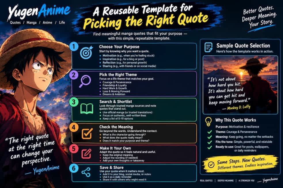 A Reusable Template for Picking the Right Quote