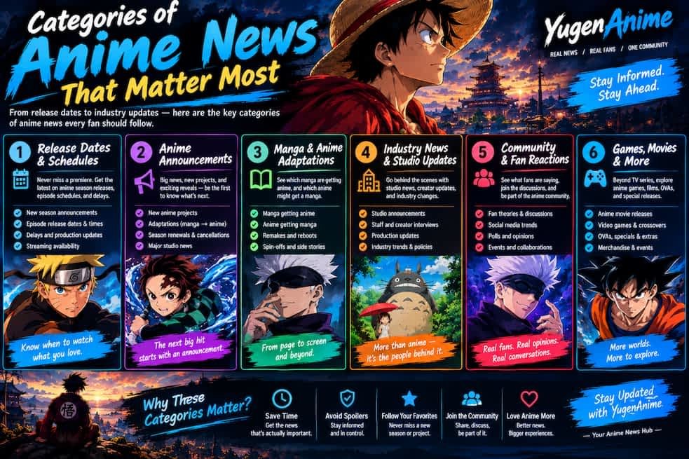 Categories of Anime News That Matter Most