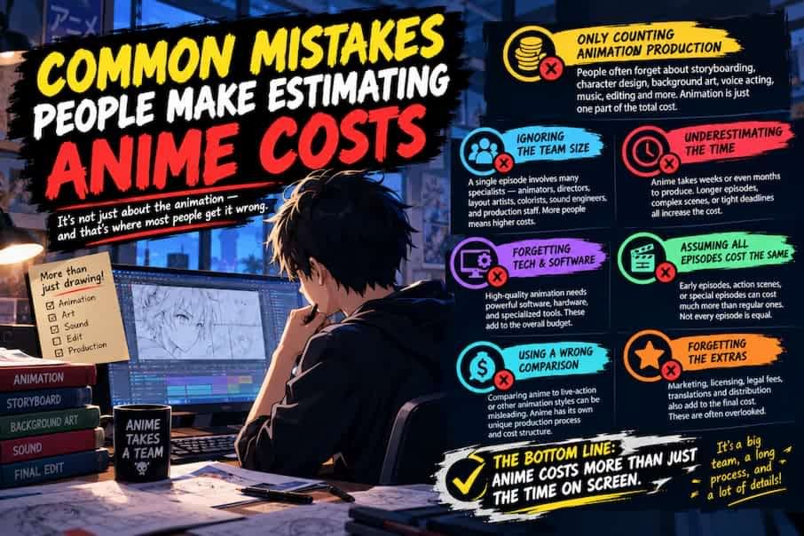 Common Mistakes People Make Estimating Anime Costs