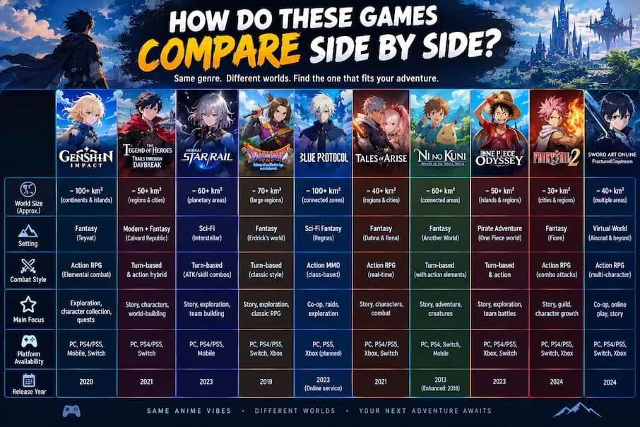 How Do These Games Compare Side by Side