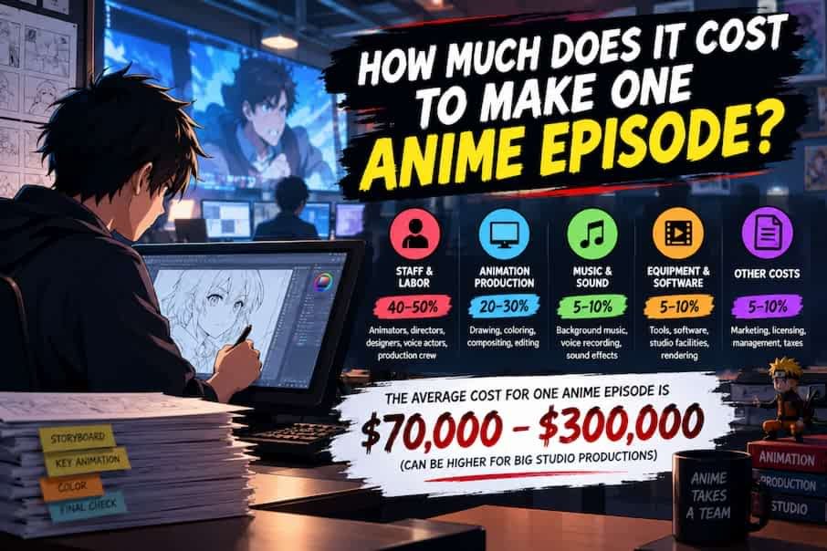 How Much Does It Cost to Make One Anime Episode
