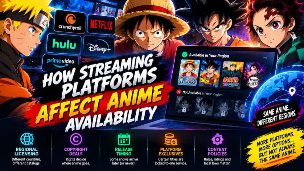 How Streaming Platforms Affect Anime Availability
