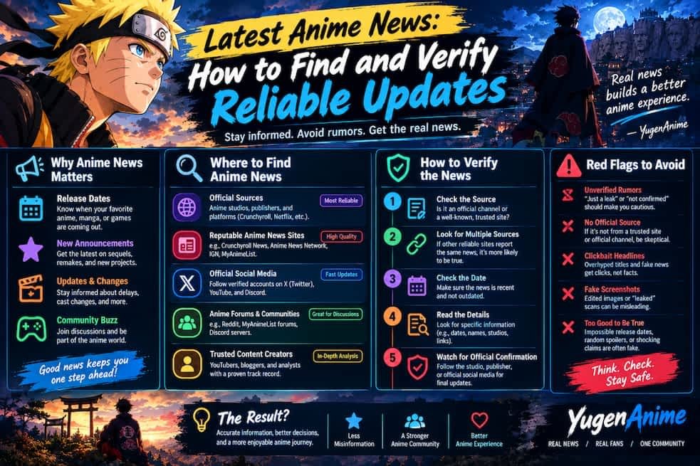 Latest Anime News How to Find and Verify Reliable Updates