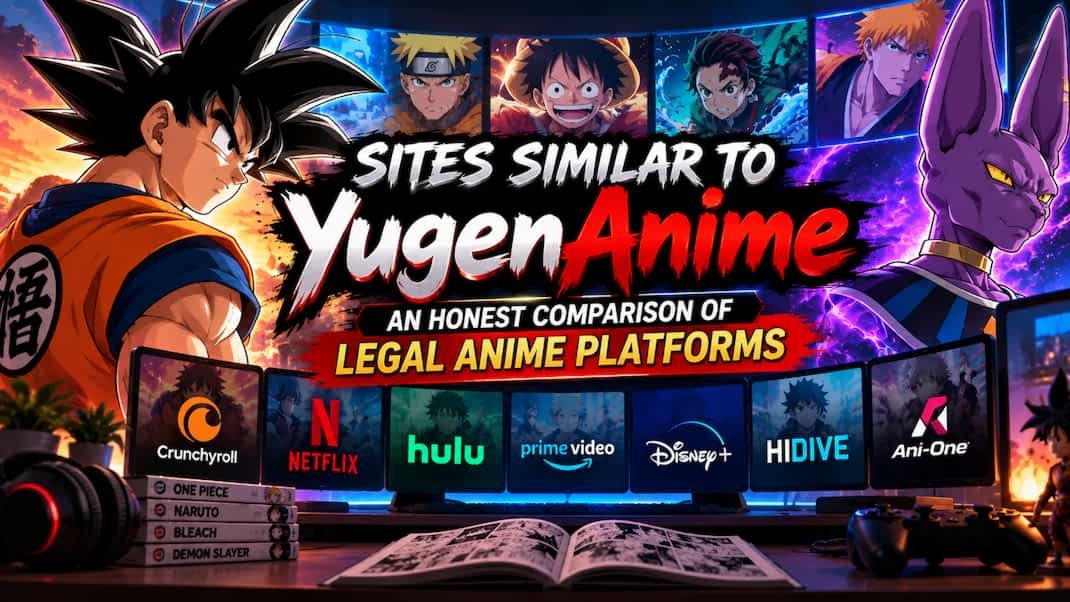 Sites Similar to YugenAnime An Honest Comparison of Legal Anime Platforms