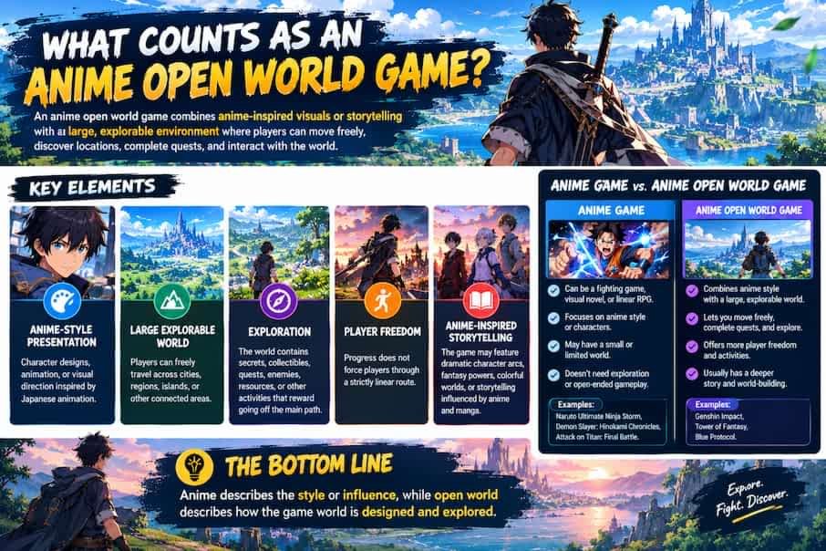 What Counts as an Anime Open World Game